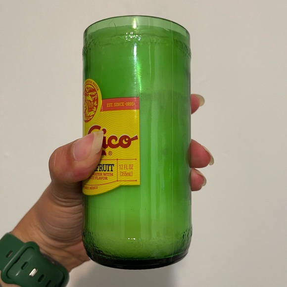 [Topo Chico] DIY Green Unscented Candle - Picture 4 of 8